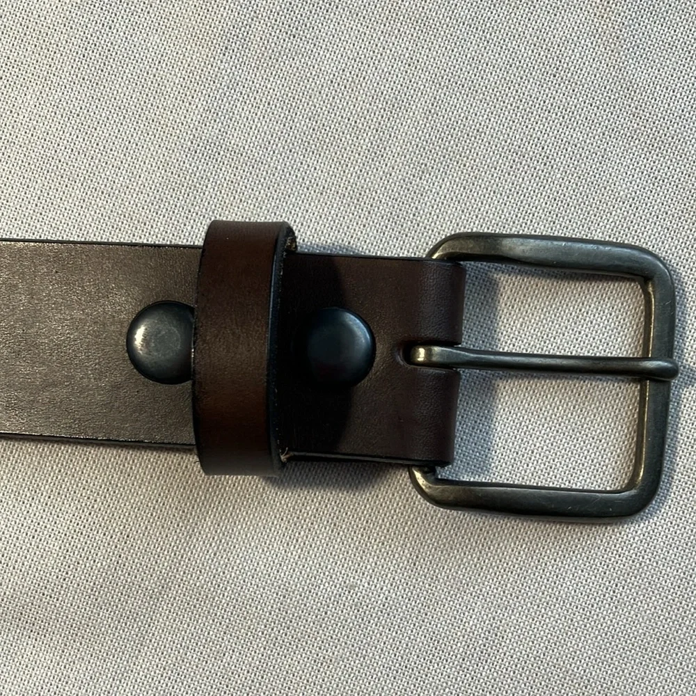 Dark Brown Leather Belt NWOT Possibly Handmade